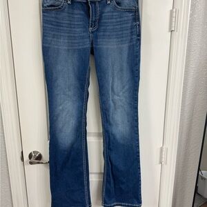 Wrangler Blue Boot Cut Jeans Size 7/8 32” Length